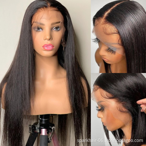 Cheap Pre-Pluck Brazilian Human Hair Lace Front Wigs,Closure Natural Human Hair Wigs for Black Women,HD Lace Frontal Wig Vendors